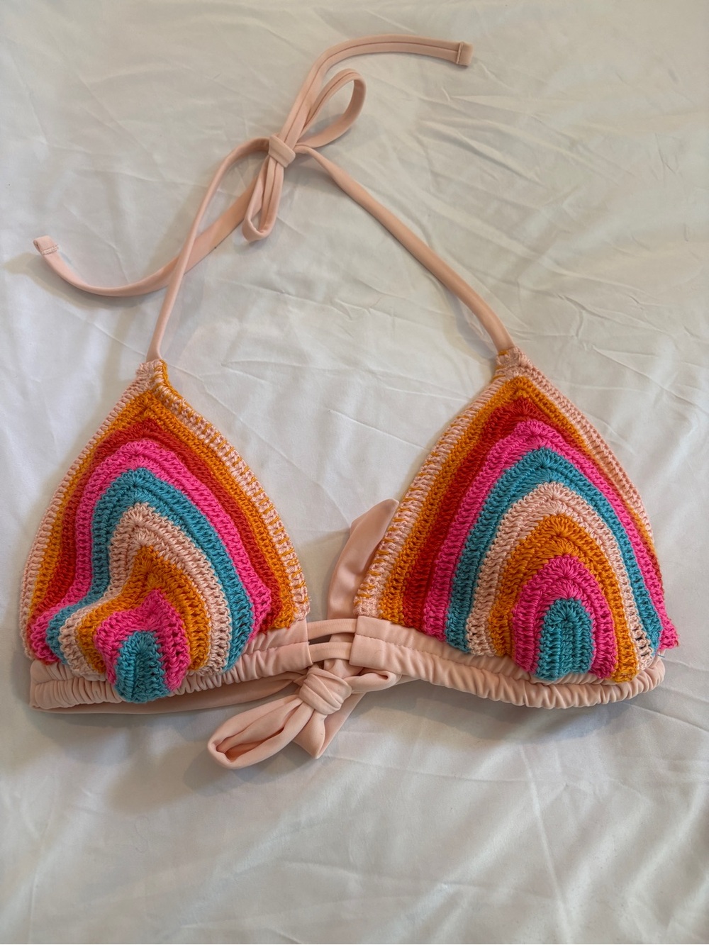 Xhilaration light pink bikini top